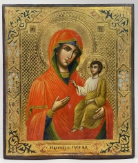 Fancy Russian Icon -  Our Lady of Iveron