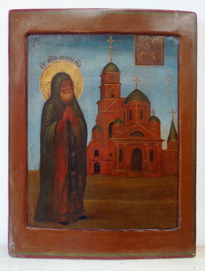 Russian icon - St. Sergius Abbot and Wonderworker, Founder of the Radonezh Monastery