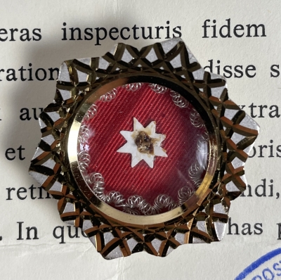 1974 Documented reliquary theca with relics of St. Teresa Jornet Ibars (of Jesus), founder of the Little Sisters of the Abandoned Elderly