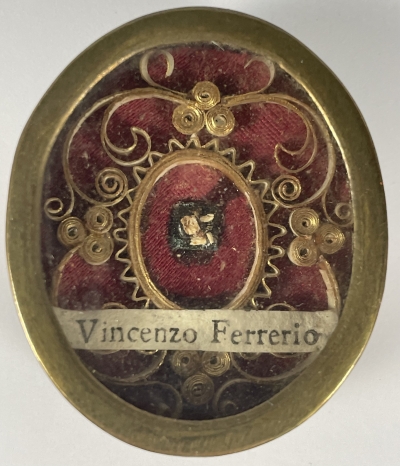 Reliquary theca with first-class relic of Saint Vincent Ferrer