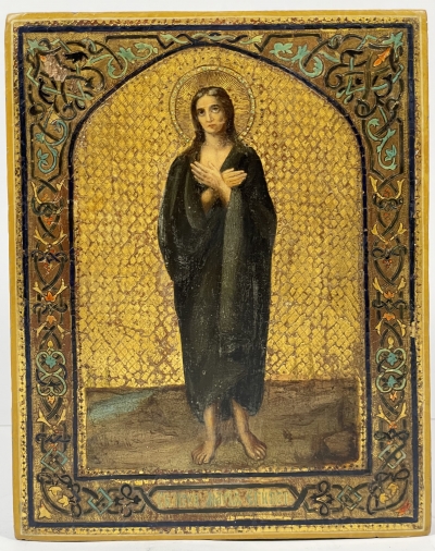 Russian Icon - St. Mary of Egypt, patron saint of penitents