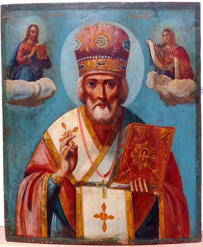 Russian Icon - Saint Nicholas, the Wonderworker of Myra