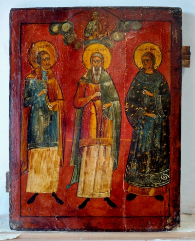 Russian Icon - Saint Martyrs Shamona, Guria &amp; Abibus of Edessa (Samon, Gury &amp; Aviv) - Patrons of the Holy Matrimony