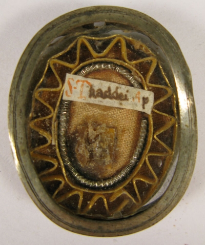 Theca with first class relic of Saint Jude (Judas Thaddeus), Apostle