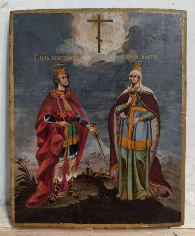 Russian Icon - Saint Constantine and Saint Helena