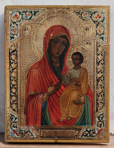 Russian Icon - Our Lady of Iveron