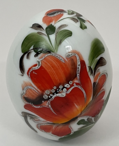 Small Russian Imperial porcelain Easter Egg with flowers XB
