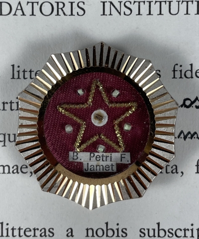 1987 Documented reliquary theca with relics of the Blessed Pierre-François Jamet, founder of the Sisters of the Bon Sauveur