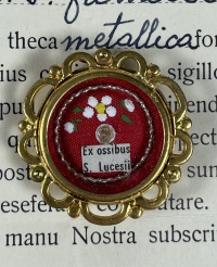 1960 Documented theca with relics of the Blessed Luchesius Modestini, T.O.S.F.