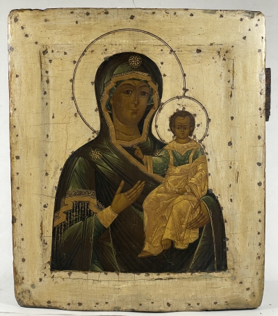 17-century Fine Russian Icon - Our Lady of Smolensk