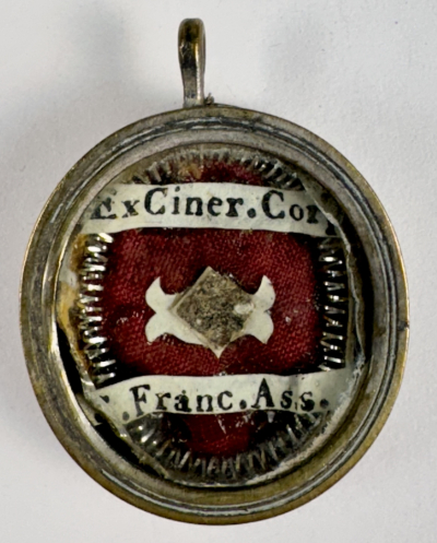 Reliquary theca with a relic of St. Francis of Assisi, patron of animals