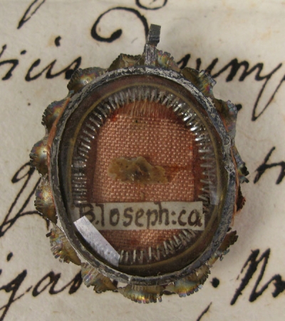 Documented theca with relics of St Joseph Calasanz (Josephus a Matre Dei)