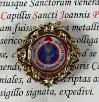Rare documented reliquary theca with first-class hair relic of Saint Pope John Paul II