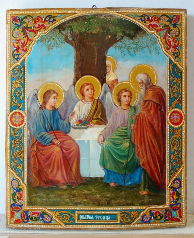 Russian Icon - The Old Testament Trinity (Hospitality of Abraham)