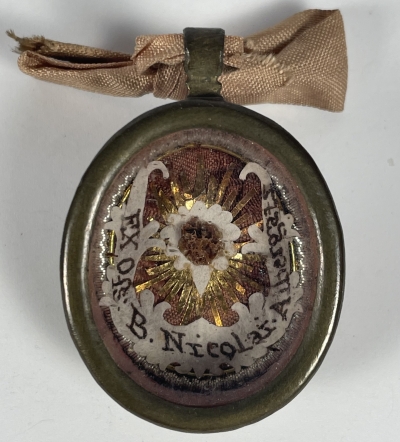 Reliquary theca with relic of the Blessed Niccolo Albergati, patron of learning
