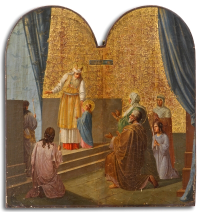 Russian Church Icon - Presentation of the Virgin in the Temple