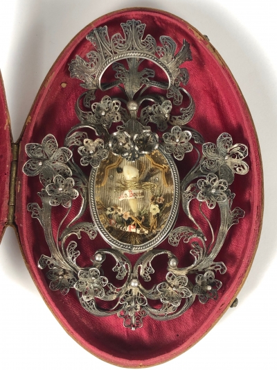 Opulent reliquary theca with important relic of St. John the Baptist (St John the Forerunner)
