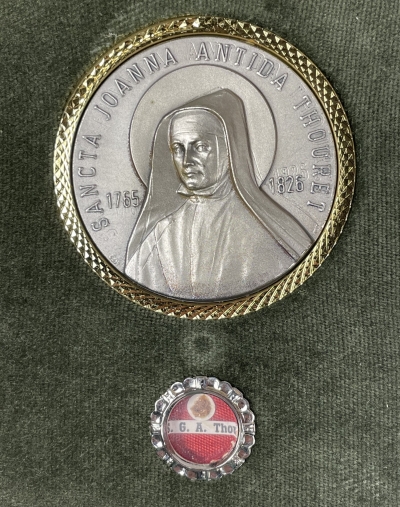 Documented reliquary theca with relics of St. Jeanne-Antide Thouret, founder of the Thouret sisters