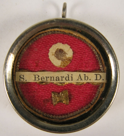 Theca with first-class relics of St Bernard of Clairvaux, Abbot &amp; Doctor of the Church