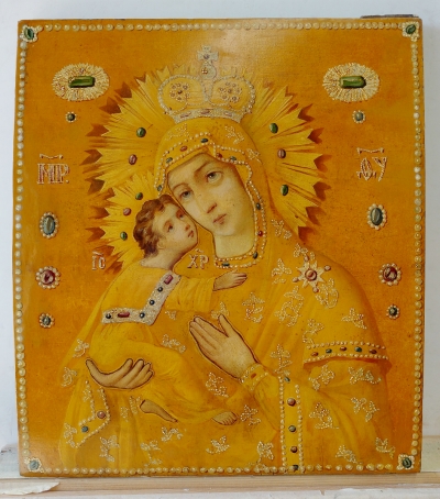 Russian Icon - Our Lady of Tenderness (Eleusa)