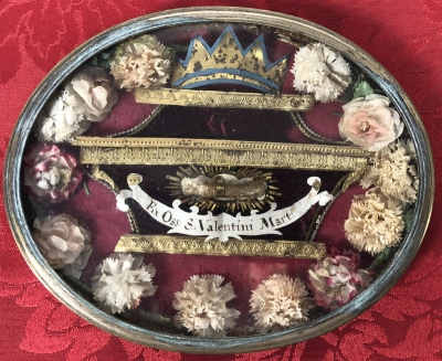Important reliquary theca with relic of St Valentine of Rome, Patron of the Courtly Love
