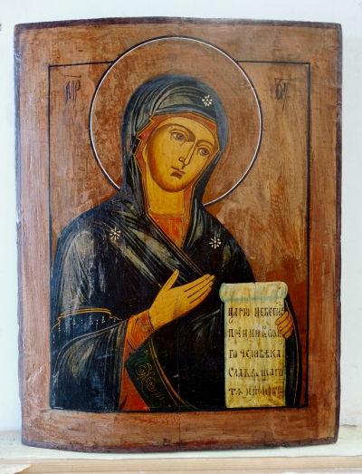 Russian Icon - The Virgin Mary from the Deisis Row