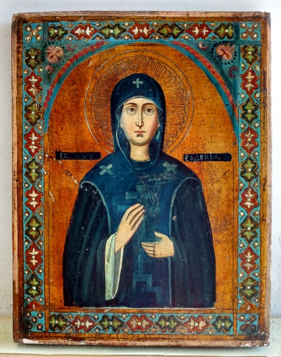 Russian Icon - Holy Monastic Martyress St Eudokia of Heliopolis