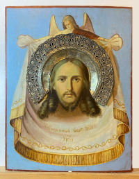 Large Russian Icon - The Holy Mandylion, Image of Christ Not Made by Hand