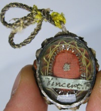 Reliquary theca with relic of Saint Vincent Ferrer