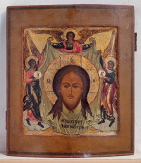 Russian Icon - The Holy Mandylion, Image of Christ Not Made by Human Hands