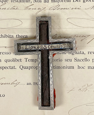 Documented Cross Reliquary with a Large Relic of the True Cross