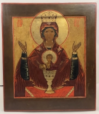 Large Russian icon - Nexhaustible Chalice Mother of God, Protector from Alcoholism