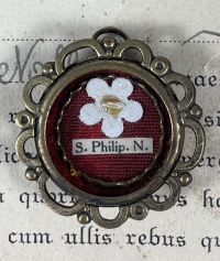 1954 Documented reliquary with relics of St. Philip Neri, the Apostle of Rome