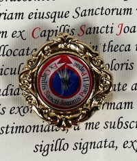 Rare documented reliquary theca with first-class hair relic of Saint Pope John Paul II