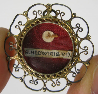 Reliquary theca with relics of Polish Saint Hedwig of Silesia