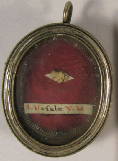 Theca with first class relic of Saint Ursula