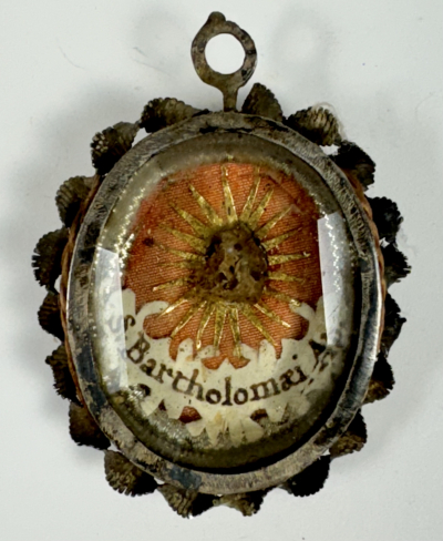 Reliquary theca with relic of St. Bartholomew the Apostle