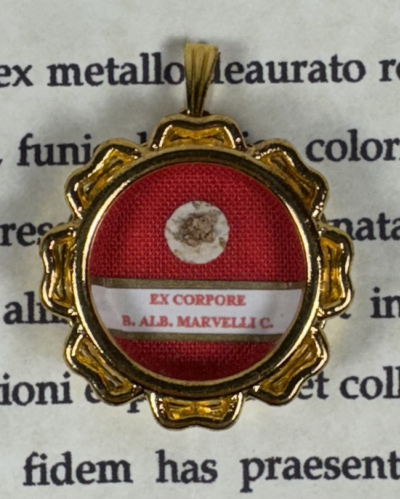2005 Documented reliquary theca with relic of the Blessed Alberto Marvelli