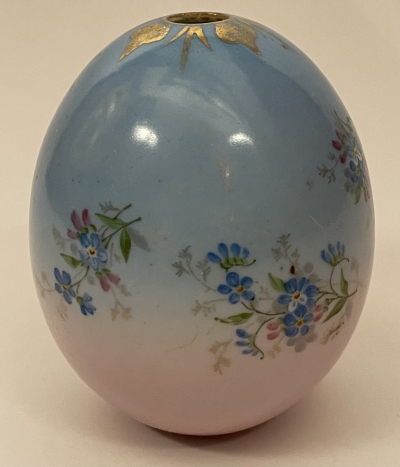 Medium Russian Imperial porcelain Easter Egg with flowers