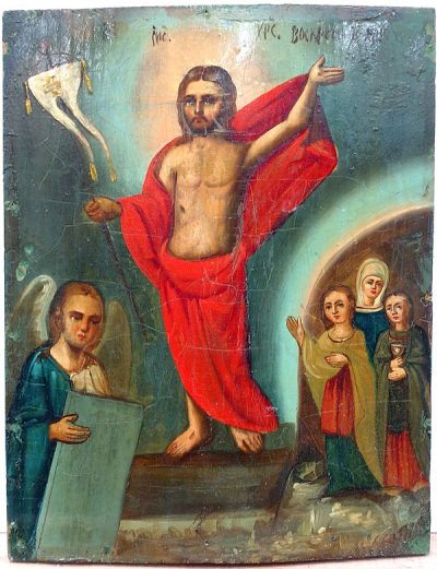 Russian Icon - The Resurrection of Jesus Christ