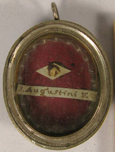 Theca with a first-class relic of Saint Augustine of Canterbury, Apostle to the English