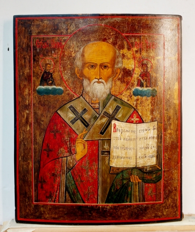 Russian Icon - Saint Nicholas, Wonderworker of Myra