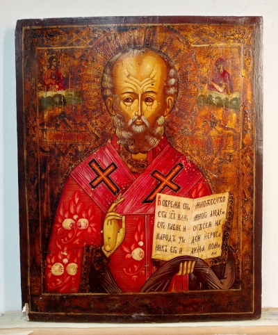 Russian Icon - Saint Nicholas, Wonderworker of Myra